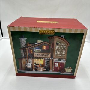 LEMAX WINE & BEER GARDEN CHRISTMAS VILLAGE STORE BUILDING #65111 - RETIRED